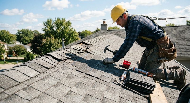 Our team working on Roofing Service projects in Hiram, GA
