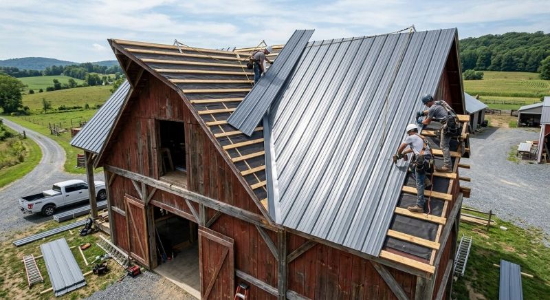 Barn Roof Construction in Hiram, GA
