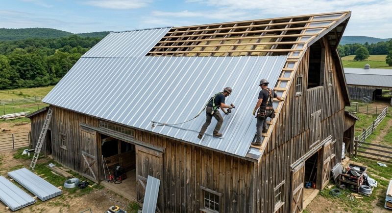 Barn Roof Construction in Hiram, GA