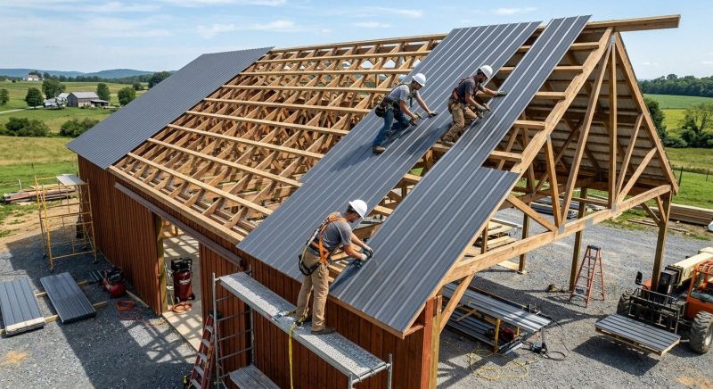Barn Roof Installation in Hiram, GA