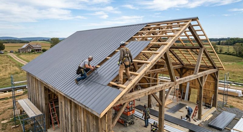 Barn Roof Installation in Hiram, GA