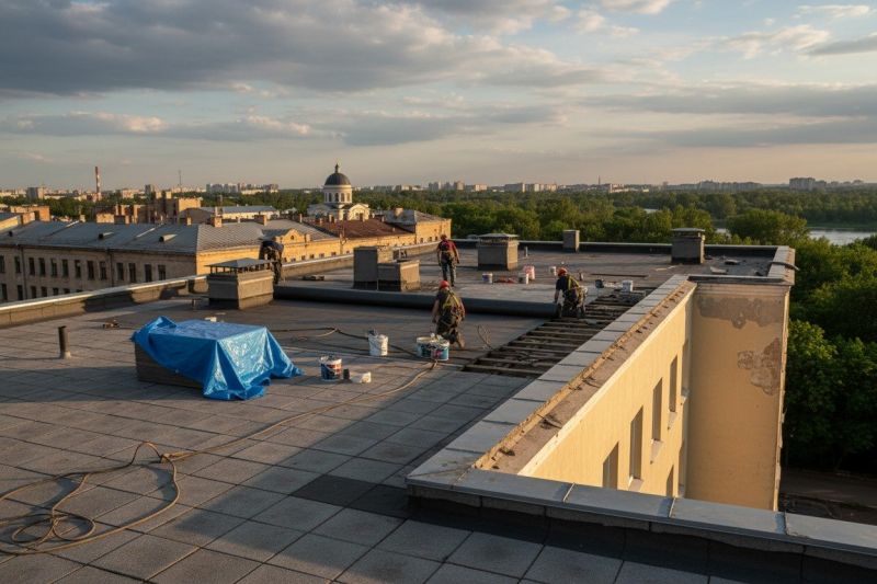 Flat Roof Replacement in Woodstock, GA
