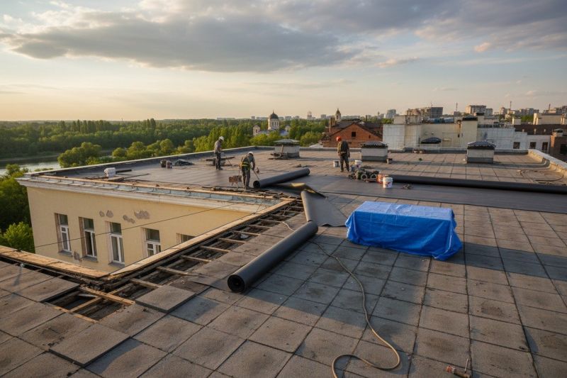 Single Ply Roof Replacement in Mableton, GA