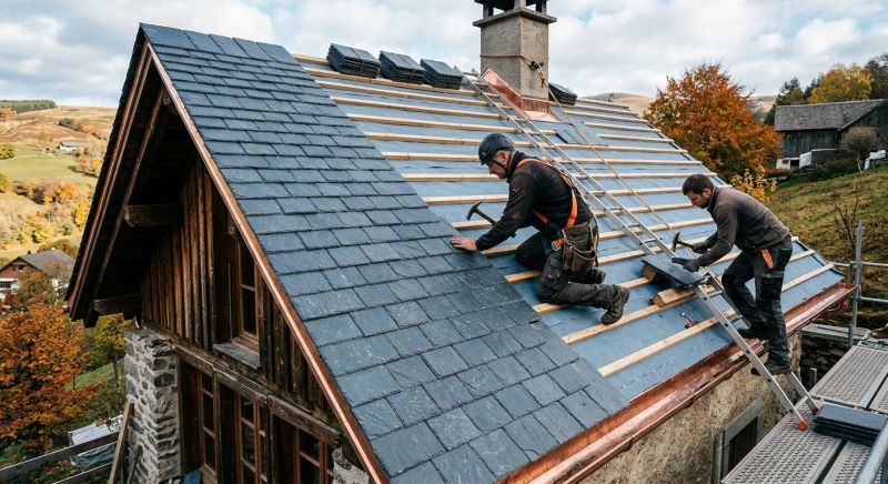 Slate Roof Construction in Douglasville, GA