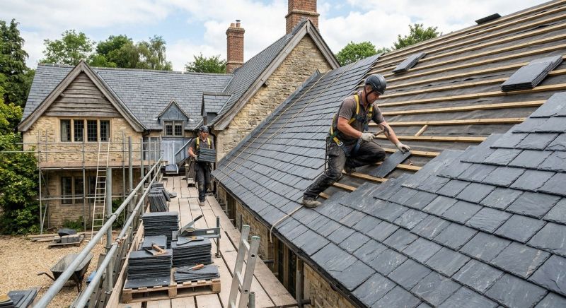 Slate Roof Construction in Lithia Springs, GA
