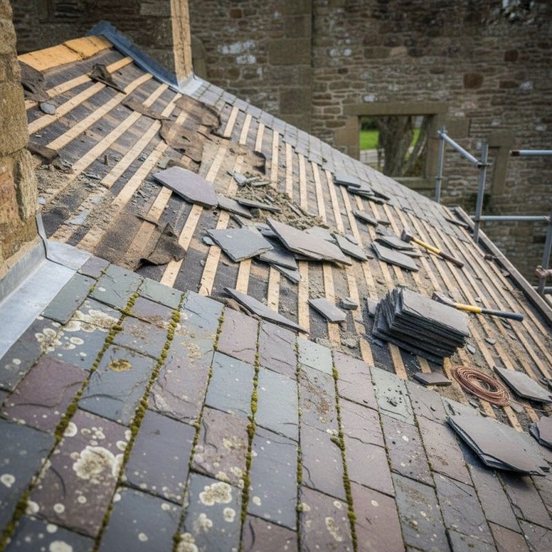 Slate Roof Replacement in Mableton, GA