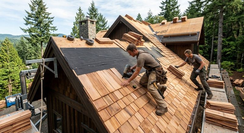 Wood Roofing Installation in Union City, GA