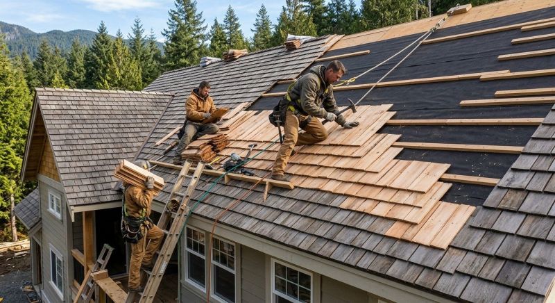 Wooden Roof Installation in Hiram, GA